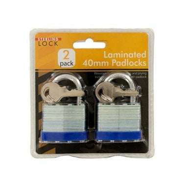 Laminated 40mm Padlocks Set ( Case of 4 )