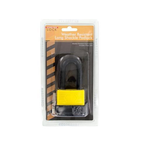 Weather-Resistant Long Shackle Padlock ( Case of 12 )