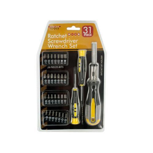 31-Piece Ratchet Screwdriver Wrench Set ( Case of 1 )