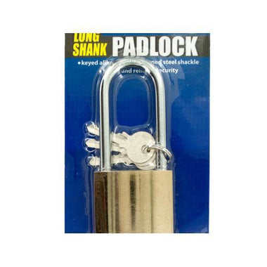 Brass Coated Steel Padlock with Three Keys ( Case of 12 )