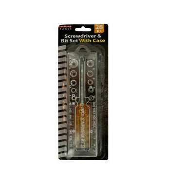 Screwdriver & Bit Set with Case ( Case of 12 )