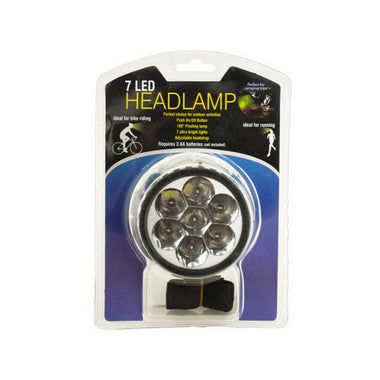 7 LED Pivoting Headlamp with Adjustable Strap ( Case of 24 )