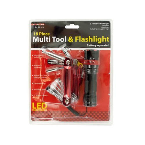 Multi Tool & 3 Function Flashlight Set ( Case of 1 )