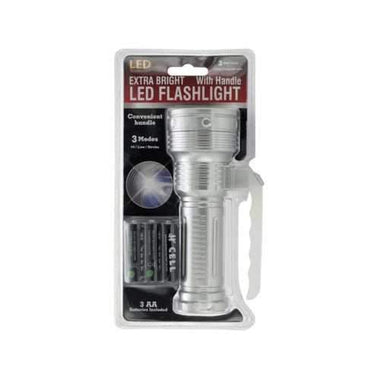 Extra Bright LED Flashlight with Handle ( Case of 12 )