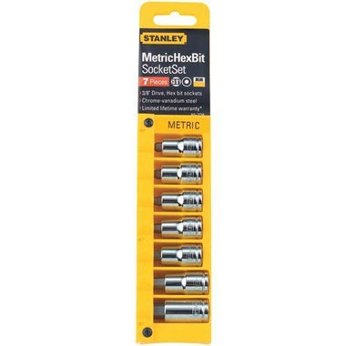 Stanley 7-piece 3 And 8&amp;quot; Professional Grade Hex Bit Socket Set (pack of 1 Ea)