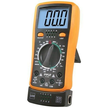 Pyle Digital Lcd Ac&#44; Dc&#44; Volt&#44; Current&#44; Resistance&#44; Transistor &amp; Range Multimeter (pack of 1 Ea)