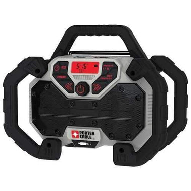 Porter-cable 20-volt Max* Dual-power Jobsite Charging Radio (pack of 1 Ea)