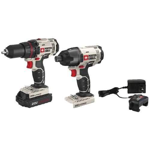 Porter-cable 20-volt Max* Cordless 2-tool Combo Kit With Battery (pack of 1 Ea)