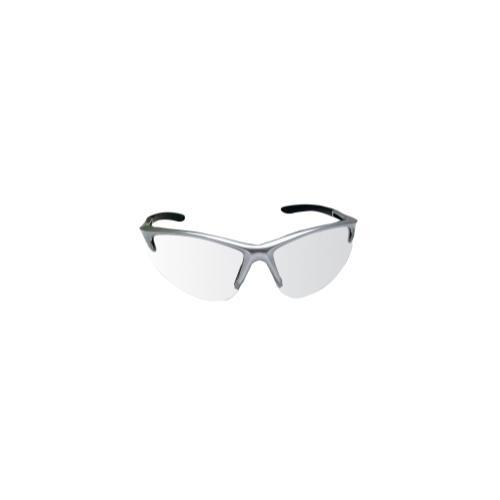 DB2 SAFETY GLS SILVER W/CLEAR LENS