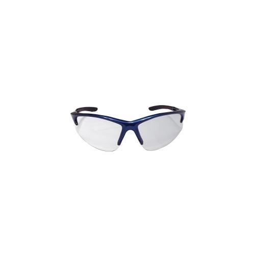 DB2 SAFETY GLS BLUE FRAME/ CLR LENS - CLAMSHELL