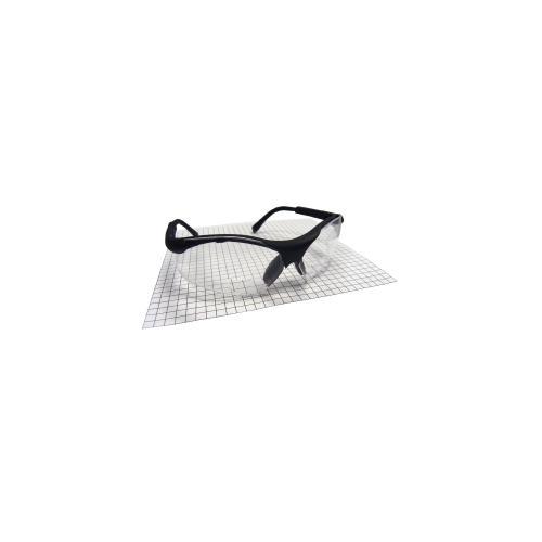 SIDEWINDER SAFETY GLASSES BLACK 2.5 READER LENS