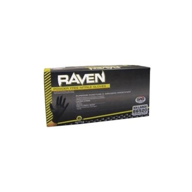 GLV RAVEN MED BLK 100/10CS NITRL PWDRFR  DISP