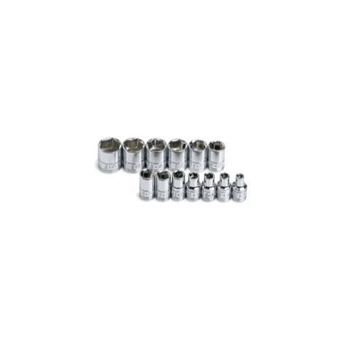 SOCKET SET 1/4IN. DRIVE 13PC METRIC STD 6 POINT