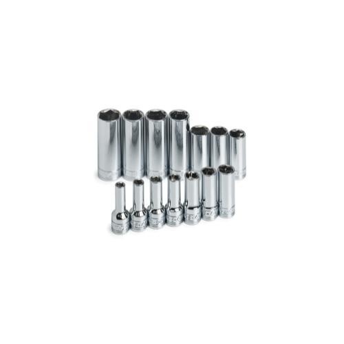 SOCKET SET 3/8IN. DRIVE 14PC METRIC DEEP 6 POINT