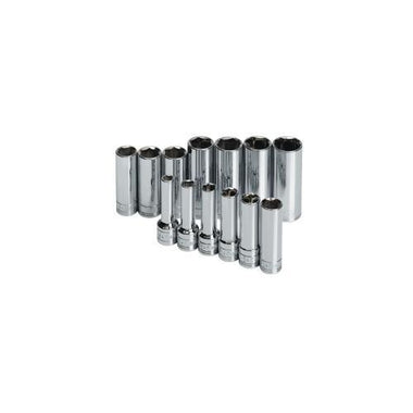 SOCKET SET 3/8IN. DRIVE 13PC METRIC EXDEEP 6 POINT