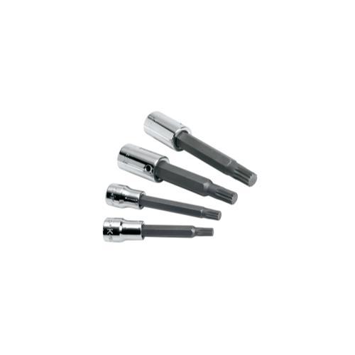 SOCKET SET TRIPLE SQUARE BIT 4PC