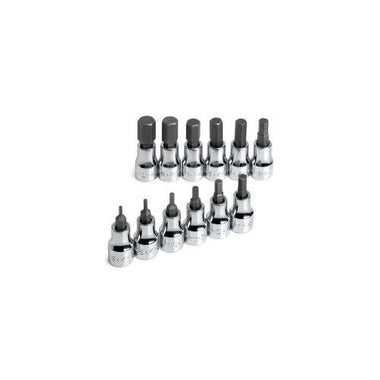 SOCKET HEX BIT SET 3/8IN. DRIVE 12PC METRIC