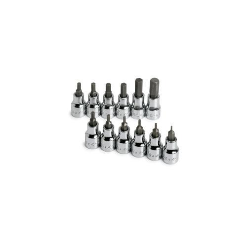 SOCKET HEX BIT SET 3/8IN. DRIVE 12PC SAE