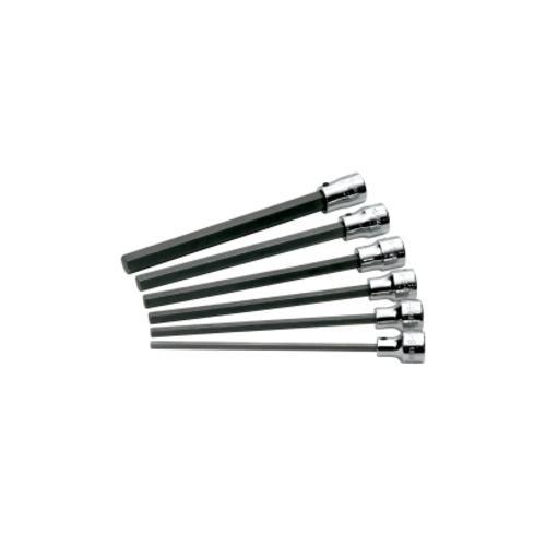 SOCKET HEX BIT SET 3/8IN. DRIVE 6PC METRIC LONG