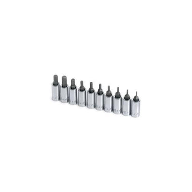 SOCKET HEX BIT SET 1/4IN. DRIVE 10PC 1/16 -1/4IN