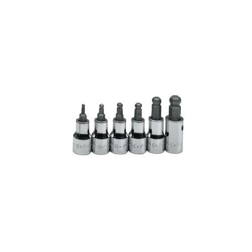 BALL HEX BIT SKT SET 6PC MET