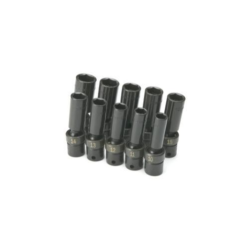 SOCKET SET IMPACT FLEX 3/8IN. DR 10PC MET DEEP