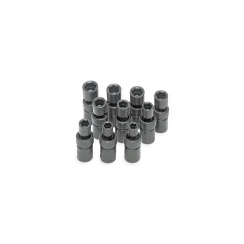 SOCKET SET IMPACT FLEX 1/2IN. DR 10PC MET STD 6 PT