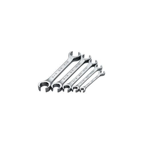 WRENCH SET FLARE NUT 5 PC SAE HI POLISH