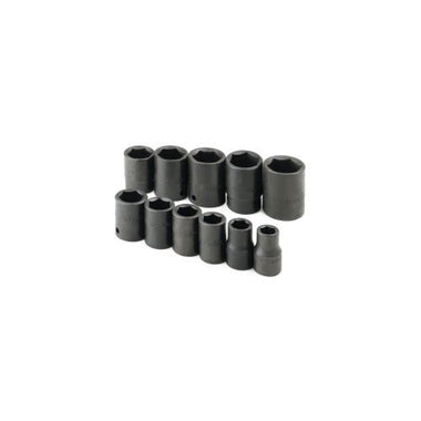 SOCKET SET IMPACT 1/2IN. DRIVE 11PC SAE STD 6 PT