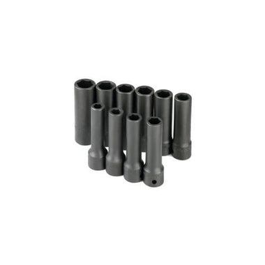 SOCKET SET IMPACT 1/2IN. DRIVE 10PC MET DEEP 6 PT