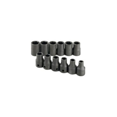 SOCKET SET IMPACT 1/2IN. DRIVE 12PC MET STD 6 PT