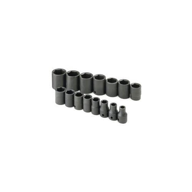 SOCKET SET IMPACT 1/2IN. DRIVE 15PC SAE STD 6 PT