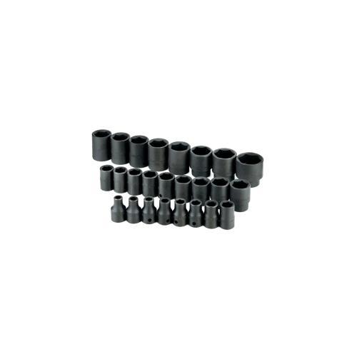 SOCKET SET IMPACT 1/2IN. DRIVE 25PC MET STD 6 PT