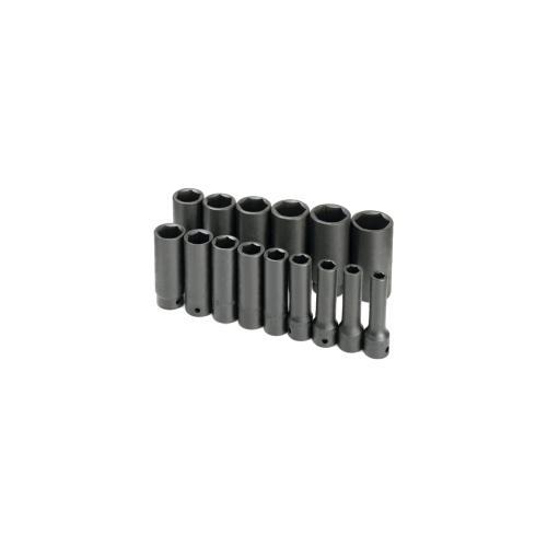 SOCKET SET IMPACT 1/2IN. DRIVE 15PC SAE DEEP 6 PT