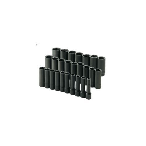 SOCKET IMPACT SET 1/2IN. DRIVE 26PC MET DEEP