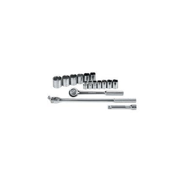 TOOL SET 1/2IN. 16PC SAE 6 POINT W/RATCHET