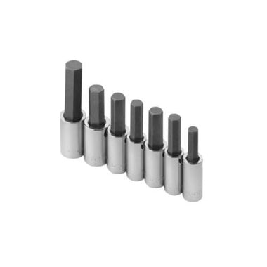 SOCKET SET HEX BIT 7 PC 1/2" DR. FRACT.