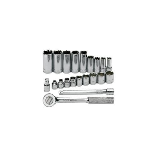 SOC SET 3/8 21PC W/RATCHET & EXT