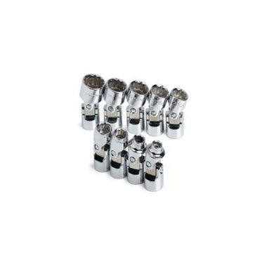 SOCKET SET FLEX 3/8IN. DRIVE 9PC SAE STD 12 POINT