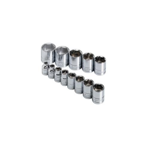 SOCKET SET 3/8IN. DRIVE 13PC SAE STD 6 POINT