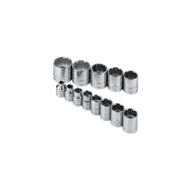 SOCKET SET 3/8IN. DRIVE 13PC SAE STD 12 POINT