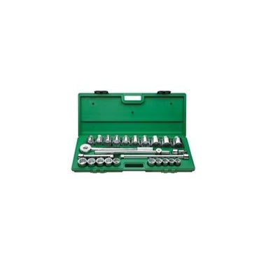 TOOL SET 3/4IN. DRIVE 25PC SAE STD 12 PT W RATCH