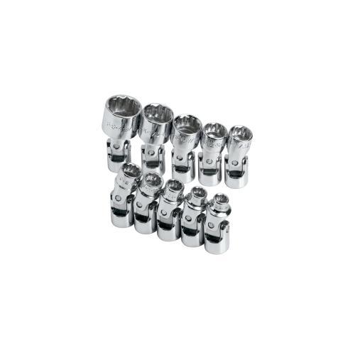 SOCKET SET FLEX 1/4IN. DRIVE 10PC SAE STD 12 POINT