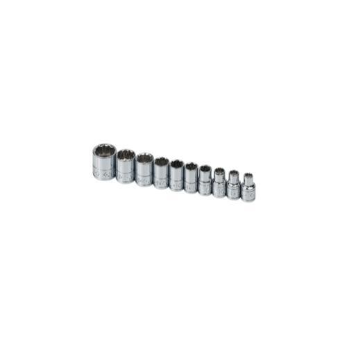 SOCKET SET 1/4IN. DRIVE 10 PC SAE STD 12 POINT