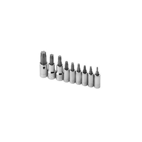 TORX BIT SKT SET 9PC T10-T50