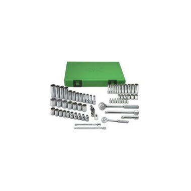 62PC 6PT MRIC 1/4 & 3/8 STD & DEEP SUPERKROME SET