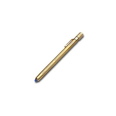 STYLUS 3CELL AAAA GOLD W/ BLUE LENS XXX