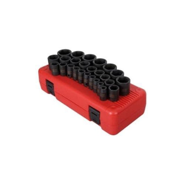 26pc 1/2" Drive Metric Impact Socket Set