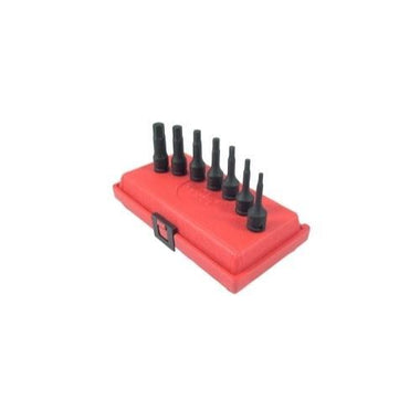 3/8" DR. 7PC METRIC IMPACT HEX DRIVER SET