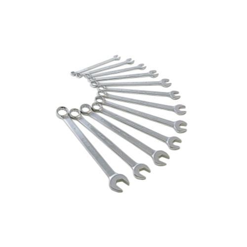 WRENCH SET V-GROOVE METRIC FULL POLISH-LONG 12PC